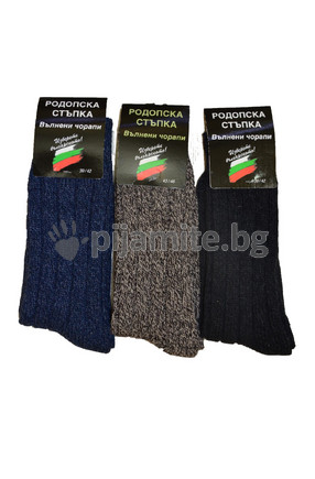 Мъжки вълнени чорапи Триконечна вълна 39/42 - 3 бр./пакет 